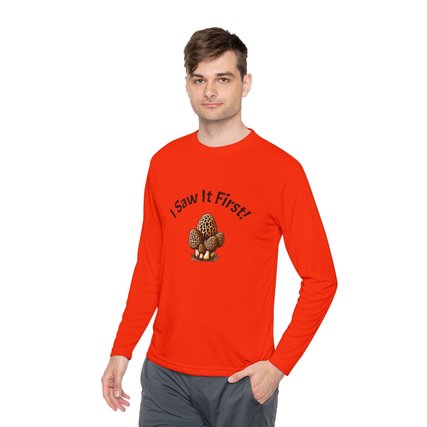 Unisex Long Sleeve Tee - "I Saw It First!" Fun and Lightweight