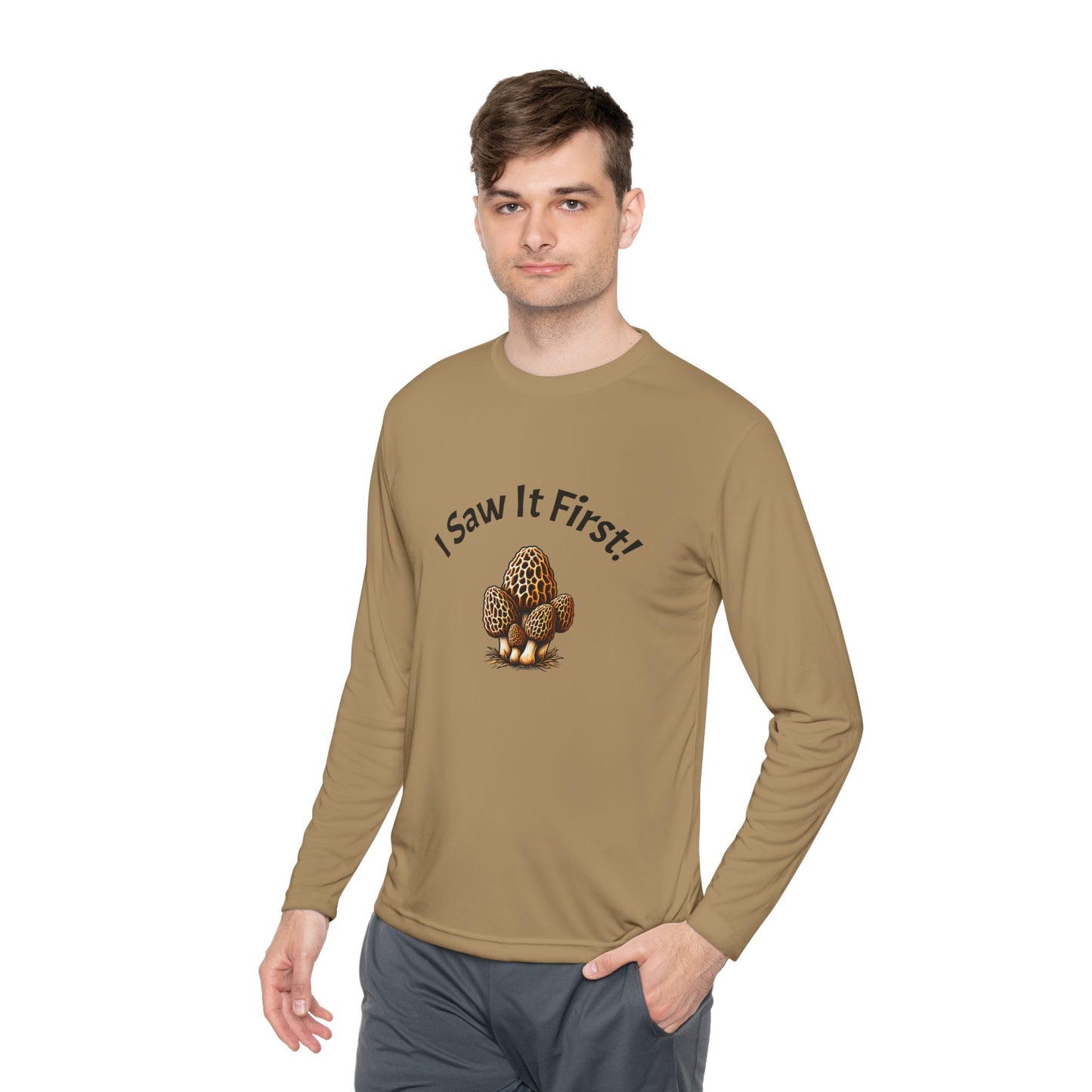Unisex Long Sleeve Tee - "I Saw It First!" Fun and Lightweight