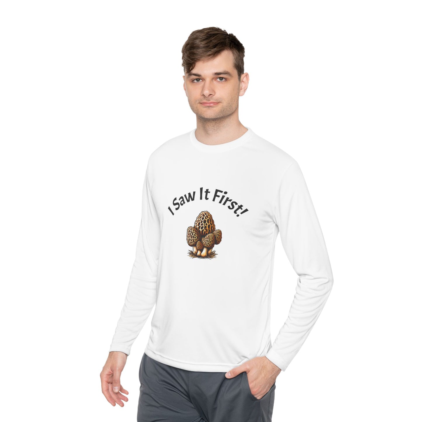 Unisex Long Sleeve Tee - "I Saw It First!" Fun and Lightweight